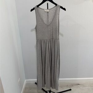 Zimmermann Grey Sleeveless Scoop-Neck Maxi Dress